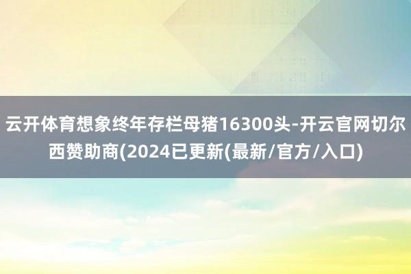 云开体育想象终年存栏母猪16300头-开云官网切尔西赞助商(2024已更新(最新/官方/入口)